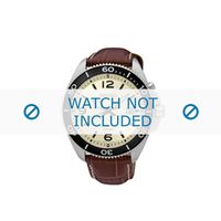 Horlogeband Seiko 5M82-0AY0 / SKA749P1 / L07N01CJ0 Croco leder Bruin 22mm - thumbnail