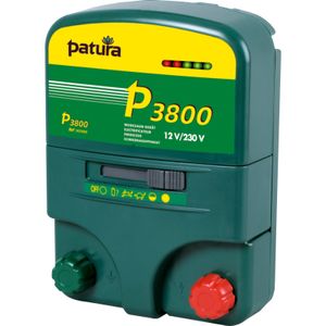 Patura p3800 multifunctionele schrikdraadapparaat 230v/12v met veiligheidsbox en aardpen