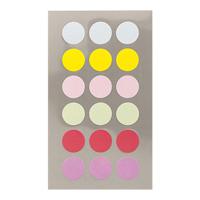 Hobby stickers - 216x stuks - D15 mm - pastel kleuren ronde stickers - Kantoor stickers - Scrapbook - thumbnail