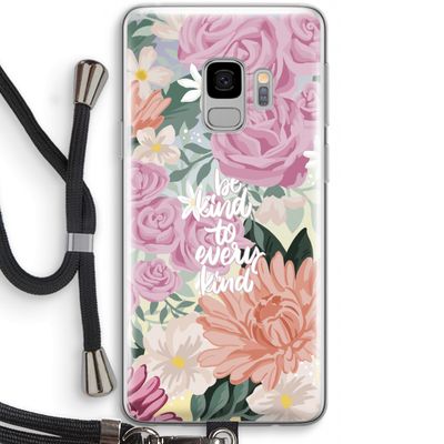 Kindness matters: Samsung Galaxy S9 Transparant Hoesje met koord