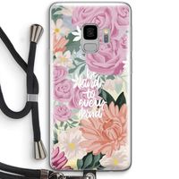 Kindness matters: Samsung Galaxy S9 Transparant Hoesje met koord
