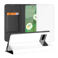 Stand Case Hoesje voor de Google Pixel 7 Wit met Pashouder Stand Case Hoesje voor de Google Pixel 7 Wit met Pashouder