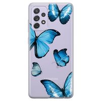 Samsung Galaxy A72 transparant hoesje - Vlinders