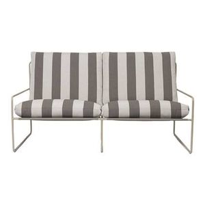 ferm LIVING Desert 2-zitsbank - Cashmere - Chocolate Stripe