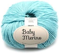 Drops Baby Merino Uni Colour 010 Lichtturkoois