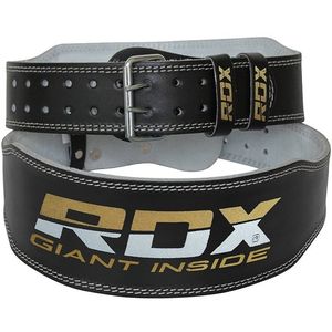 RDX Sports Gym Lederen Gewichtenhef Riem - Medium