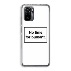 No time: Xiaomi Redmi Note 10 Pro Transparant Hoesje
