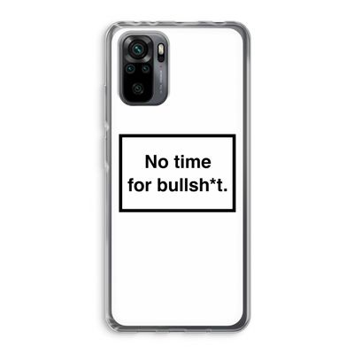 No time: Xiaomi Redmi Note 10 Pro Transparant Hoesje