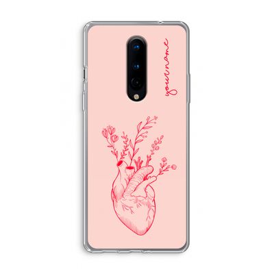 Blooming Heart: OnePlus 8 Transparant Hoesje