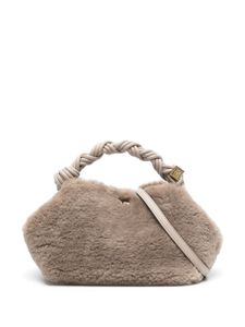 GANNI petit sac à main Bou en fourrure artificielle - Gris