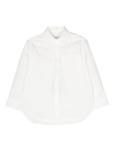 ETRO KIDS chemise en coton à logo brodé - Blanc