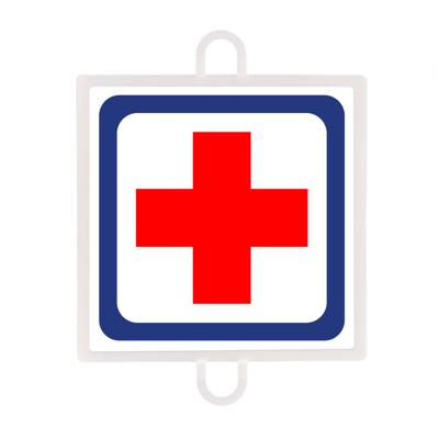TRAFFIC SIGN PANEL INDICATION No. 1 (FIRST AID STATION)