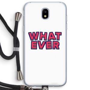 Whatever: Samsung Galaxy J5 (2017) Transparant Hoesje met koord