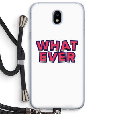 Whatever: Samsung Galaxy J5 (2017) Transparant Hoesje met koord