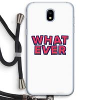 Whatever: Samsung Galaxy J5 (2017) Transparant Hoesje met koord