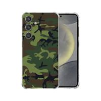 Samsung Galaxy S25 Hoesje - Army Dark TPU Antishock