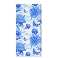 Smart Cover voor Samsung Galaxy A15 Flowers Blue