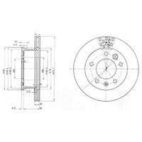 Delphi Diesel Remschijf BG3236 - thumbnail