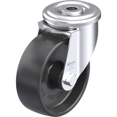 Blickle LER-PP 100G Plaatstalen zwenkwiel Wieldiameter: 100 mm Draagvermogen (max.): 150 kg 1 stuk(s)