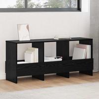 Tijdschrift Rek Zwart Eiken 102 x 30 x 45 cm