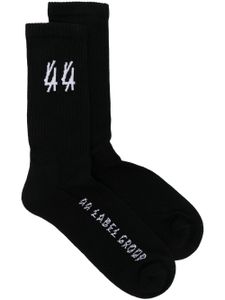 44 LABEL GROUP chaussettes à logo brodé - Noir