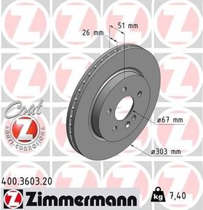 Remschijf Coat Z 400360320