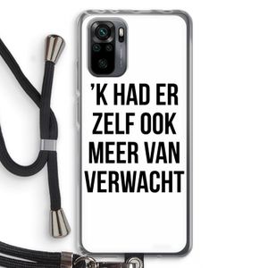 Meer verwacht: Xiaomi Redmi Note 10 Pro Transparant Hoesje met koord