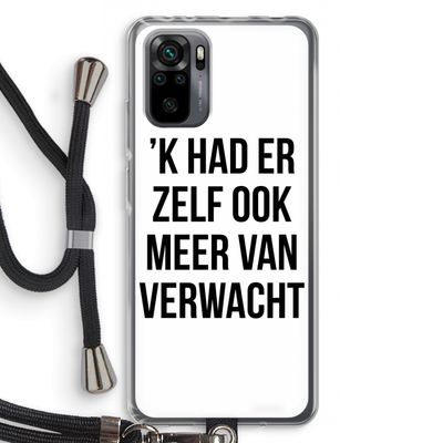 Meer verwacht: Xiaomi Redmi Note 10 Pro Transparant Hoesje met koord