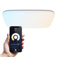 Smart plafondlamp - Vierkant - 30W - 3000lm - 42x42cm - RGBWW - Wifi + Bluetooth - Google Home, Amazon Alexa en Siri - Frameless - Bestuurbaar via App en Stem