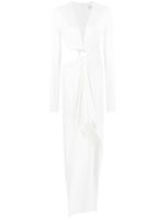 Alexandre Vauthier robe longue à découpes - Blanc