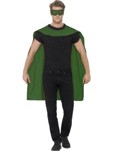 Superhero Cape met masker groen