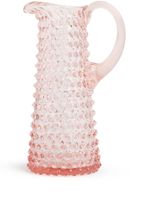 KLIMCHI grande carafe Hobnail en verre - Rose - thumbnail