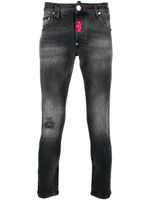 Philipp Plein jean skinny à effet usé - Noir - thumbnail