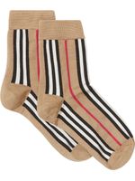 Burberry chaussettes à rayures Icon - Jaune