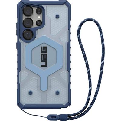 Urban Armor Gear Pathfinder Outdoor telefoonhoes Samsung Galaxy S25 Ultra Blauw, Transparant Inductieve lading, Met polsband, Stootbestendig