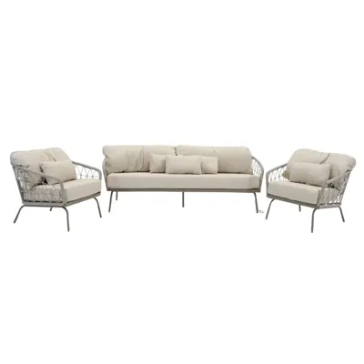 Palma Loungeset Licht Grijs