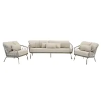 Palma Loungeset Licht Grijs