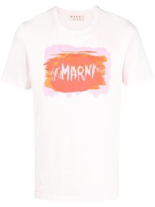 Marni t-shirt à logo imprimé - Rose