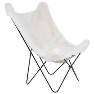 Beliani - NYBRO - Fauteuil - Wit - Nepbont