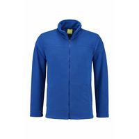 Kobaltblauw fleece vest met rits voor volwassenen 2XL (44/56)  - - thumbnail