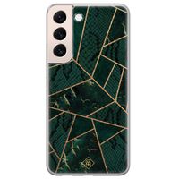 Samsung Galaxy S22 Plus siliconen hoesje - Abstract groen Samsung Galaxy S22 Plus siliconen hoesje - Abstract groen