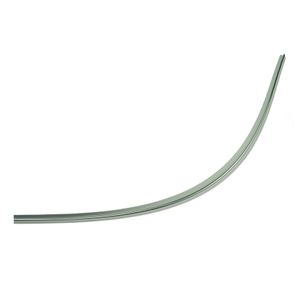 Xellanz universeel inkortbaar bodemstrip waterkering 1/4 rond chroom lengte circa 72 cm