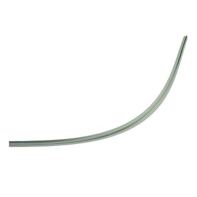 Xellanz universeel inkortbaar bodemstrip waterkering 1/4 rond chroom lengte circa 72 cm