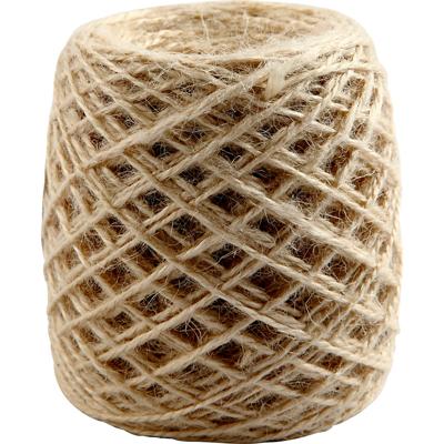 Creativ Company Natuurlijk hennep, dikte 1-2 mm, naturel, 150 m/ 1 rol