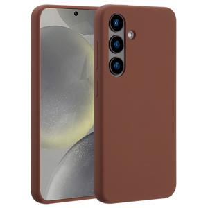AccezzLiquid Silicone Backcover met MagSafe voor Samsung Galaxy S24 Telefoonhoesje Bruin