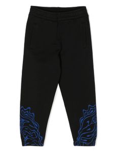 Marcelo Burlon County Of Milan Kids pantalon de jogging en coton Fluid Wings - Noir