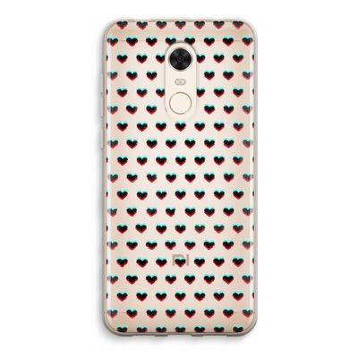 Hartjes: Xiaomi Redmi 5 Transparant Hoesje