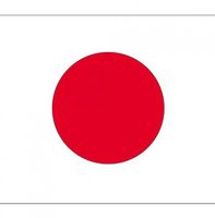 Vlag Japan stickers 7.5 x 10 cm - thumbnail