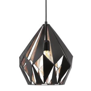 Eglo HanglampCarlton 1 31cm zwart met koper - 49254