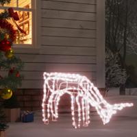 VidaXL Kerstfiguur rendier warmwit 73x31x45 cm